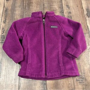 Columbia Fleece Jacket Baby Toddler 18-24 Months Purple Sweatshirt